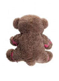 Бондажный набор: бурый мишка с розовыми оковами и наручниками - Pecado - купить с доставкой в Калуге