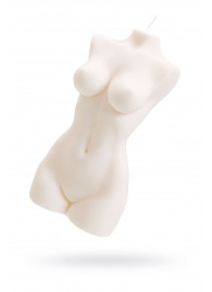 Белая интерьерная свеча в форме женского торса - 850 гр. - Pecado - купить с доставкой в Калуге