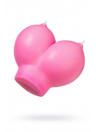 Розовая свеча «Сиськи» - 150 гр. - Pecado - купить с доставкой в Калуге