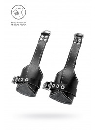 Черные подвесы с белой строчкой - Pecado - купить с доставкой в Калуге