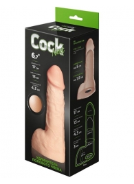 Телесный фаллоудлинитель с мошонкой Cock Next - 17 см. - LOVETOY (А-Полимер) - в Калуге купить с доставкой