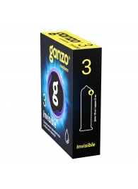 Супертонкие презервативы Ganzo Invisible - 3 шт. - Ganzo - купить с доставкой в Калуге