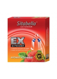 Стимулирующая насадка Sitabella Extender  Клубника - Sitabella - купить с доставкой в Калуге