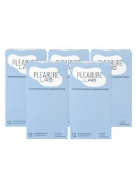 Набор из 5 упаковок ультратонких презервативов Pleasure Lab (по 12 шт.) - Pleasure Lab - купить с доставкой в Калуге