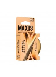 Точечные презервативы MAXUS 2000 Amazing Dots с железным кейсом - 3 шт. - Maxus - купить с доставкой в Калуге