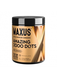 Точечные презервативы MAXUS 2000 Amazing Dots с железным кейсом - 12 шт. - Maxus - купить с доставкой в Калуге