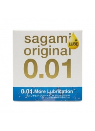 Увлажнённый презерватив Sagami Original 0.01 Extra Lub - 1 шт. - Sagami - купить с доставкой в Калуге