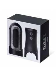 Набор Tenga Flip Zero Electronic Vibrotation: мастурбатор с вибрацией и устройство вращения - Tenga - в Калуге купить с доставкой