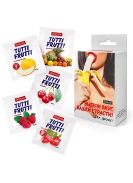 Набор из 5 саше съедобных смазок Tutti-Frutti - Биоритм - купить с доставкой в Калуге