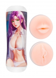 Двусторонний мастурбатор аниме - ротик и вагина - Tokyo Style - в Калуге купить с доставкой