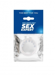 Эрекционное кольцо с мягкой стимулирующей насадкой - Sex Expert - в Калуге купить с доставкой