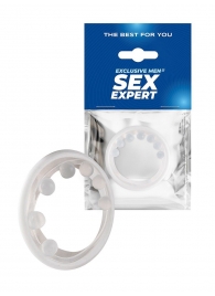 Эрекционное кольцо с мягкой стимулирующей насадкой - Sex Expert - в Калуге купить с доставкой