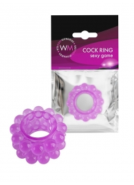 Лиловое эрекционное кольцо с 2 рядами стимулирующих шариков - Erowoman-Eroman - в Калуге купить с доставкой