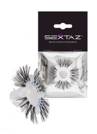 Эластичное эрекционное кольцо с черными «ресничками» - Sextaz - в Калуге купить с доставкой