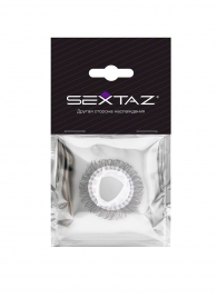 Эластичное эрекционное кольцо с длинными черными «ресничками» - Sextaz - в Калуге купить с доставкой