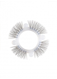 Эластичное кольцо с «ресничками» и 4 шариками - Sextaz - в Калуге купить с доставкой