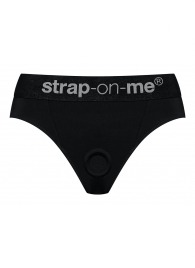 Черные трусики для насадок Heroine Lingerie Harness - size XL - Strap-on-me - купить с доставкой в Калуге