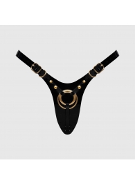 Черный пояс для фиксации насадок Strap-On-Me Leatherette Harness Fabulous - Strap-on-me - купить с доставкой в Калуге
