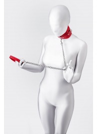 Красный ошейник с подкладкой из меха - ToyFa - купить с доставкой в Калуге