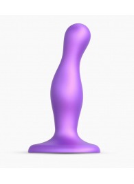 Фиолетовая насадка Strap-On-Me Dildo Plug Curvy size S - Strap-on-me - купить с доставкой в Калуге