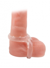 Прозрачное двойное эрекционное кольцо - Sex Expert - в Калуге купить с доставкой