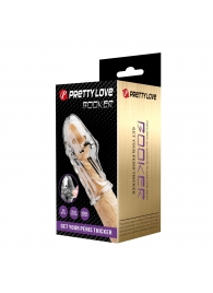 Прозрачная насадка на пенис Booker - 8 см. - Baile - в Калуге купить с доставкой