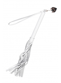 Белая кожаная плеть - 50 см. - Pecado - купить с доставкой в Калуге