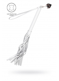 Белая кожаная плеть - 50 см. - Pecado - купить с доставкой в Калуге