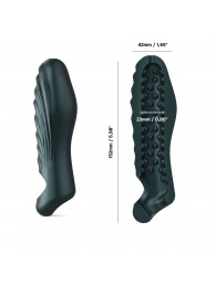 Серая силиконовая насадка на пенис с подхватом Manwan Ryzer - Manwan - в Калуге купить с доставкой