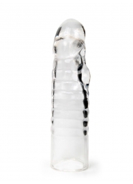 Прозрачная закрытая насадка на член - 15 см. - Sex Expert - в Калуге купить с доставкой