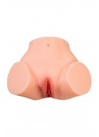 Телесный реалистичный мастурбатор-полуторс с 2 любовными входами - No Name - в Калуге купить с доставкой
