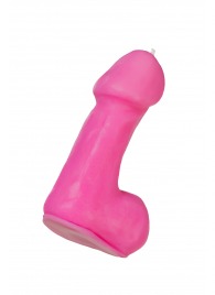 Розовая свеча в форме пениса - 47 гр. - Pecado - купить с доставкой в Калуге