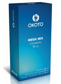 Презервативы OKOTO Mega Mix - 18 шт. - Sitabella - купить с доставкой в Калуге