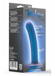 Синяя насадка с гладкой поверхностью Surrender 5.75 Inch Intermediate Pegging Dildo - 14,6 см. - Blush Novelties - купить с доставкой в Калуге