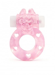 Розовое эрекционное виброкольцо в форме зайчика - 1137 - в Калуге купить с доставкой