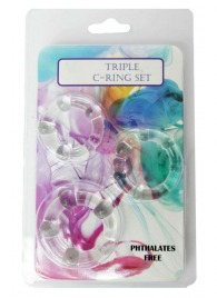 Набор из 3 эрекционных прозрачных колец - Boys of Toys - в Калуге купить с доставкой