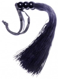 Черная силиконовая плетка - 25,4 см. - Boys of Toys - купить с доставкой в Калуге