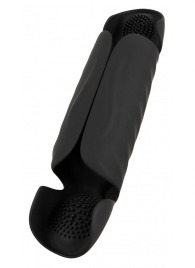 Черный вибромастурбатор с трехточечной стимуляцией Penis Trainer with 3 Point Stimulation - Orion - в Калуге купить с доставкой