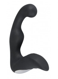 Черный перезаряжаемый стимулятор простаты с вибрацией - 14,6 см. - Orion - в Калуге купить с доставкой