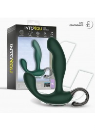 Зеленый вибромассажёр простаты Greeny - 12,8 см. - Intoyou - в Калуге купить с доставкой