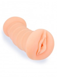 Телесный двусторонний мастурбатор с вибропулей и эрекционными кольцами в комплекте - Sexy Girl - в Калуге купить с доставкой