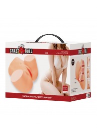 Телесный мастурбатор Liora с 2 любовными тоннелями - Baile - в Калуге купить с доставкой