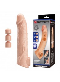 Телесный фаллоудлинитель с подхватом мошонки Silas - 26 см. - Baile - в Калуге купить с доставкой