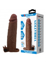 Коричневая насадка на пенис Xerxes - 22 см. - Baile - в Калуге купить с доставкой