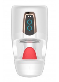 Белый мастурбатор с язычком и возвратно-поступательными движениями - Secwell - в Калуге купить с доставкой