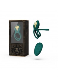 Зеленое эрекционное виброкольцо Bayek с пультом ДУ - Zalo - в Калуге купить с доставкой