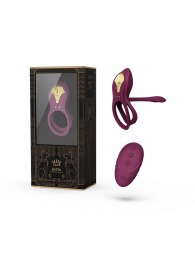 Фиолетовое эрекционное виброкольцо Bayek с пультом ДУ - Zalo - в Калуге купить с доставкой