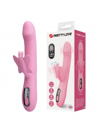 Нежно-розовый вибростимулятор-кролик Abella - 24 см. - Baile