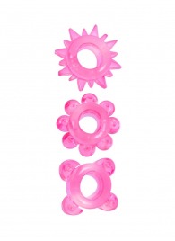 Комплект из 3 розовых эрекционных колец - Erowoman-Eroman - в Калуге купить с доставкой