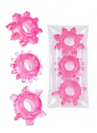 Комплект из трех розовых эрекционных колец - Erowoman-Eroman - в Калуге купить с доставкой